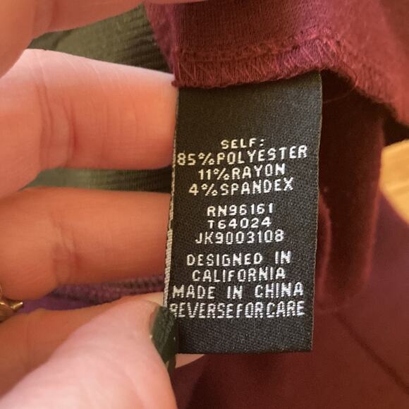 BeBop Eggplant Purple Leggings, Size M - Picture 8 of 9